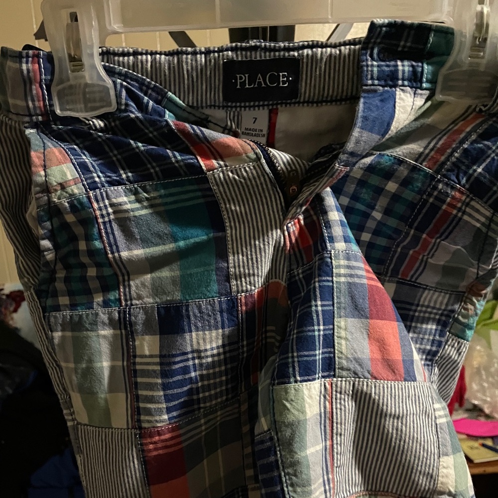 Madras a print shorts